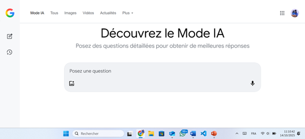Google  : Mode IA