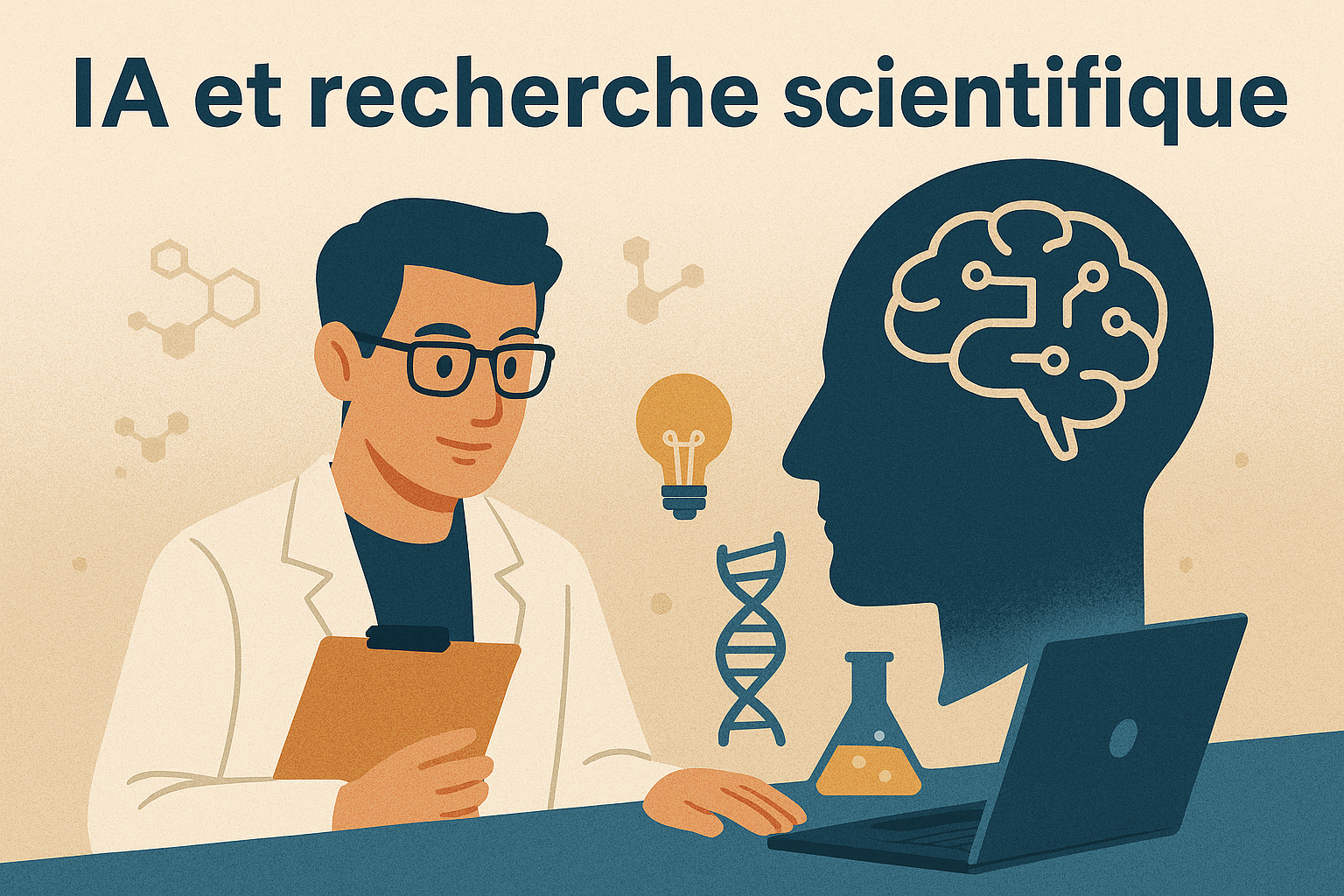 Ce blog évoque l'automatisation de la recherche scientifique grâce à l'IA
